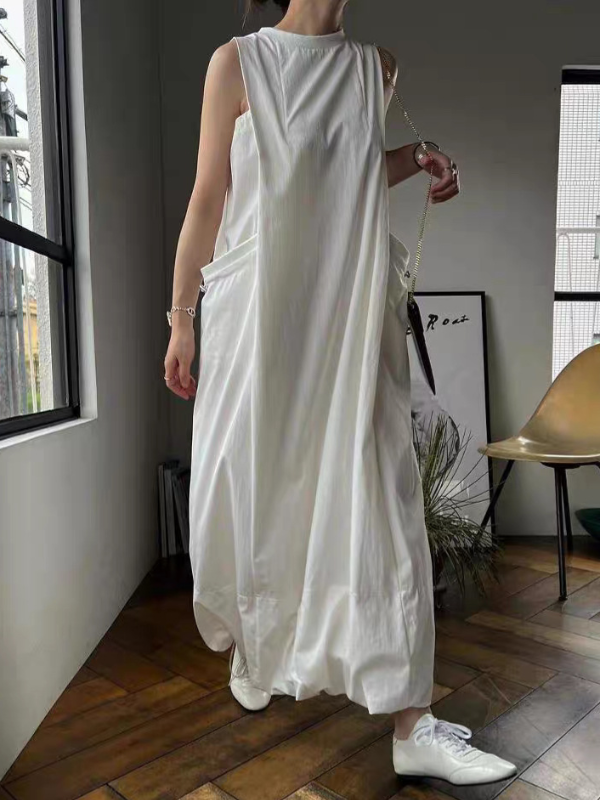 long vest dress A MAXI DRESS AND A LONG VEST