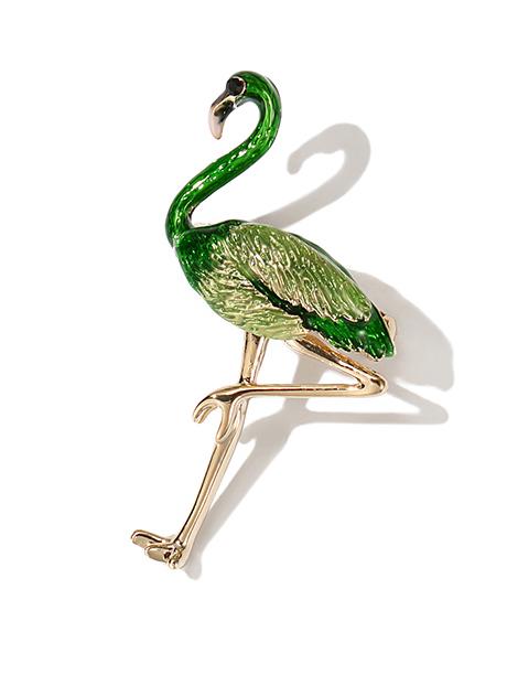 Flamingo Bee Pretty Brooch