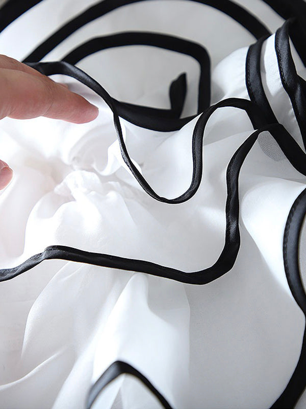 Loose Ruffle A-Line Sleeveless Shirt Blouse