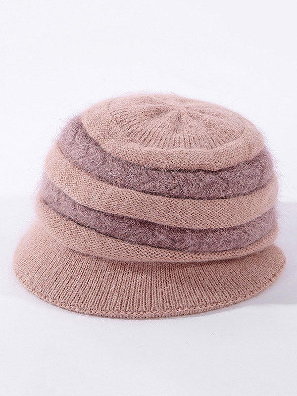 Stylish Split-Joint Wool-Blend Hat