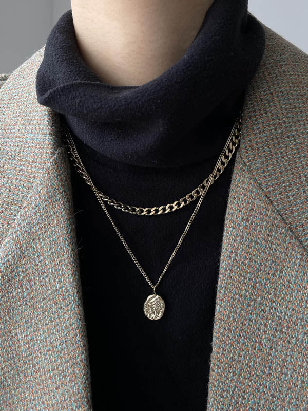 Original Punk Multi-Layered Sweater Chain Necklaces Accessories
