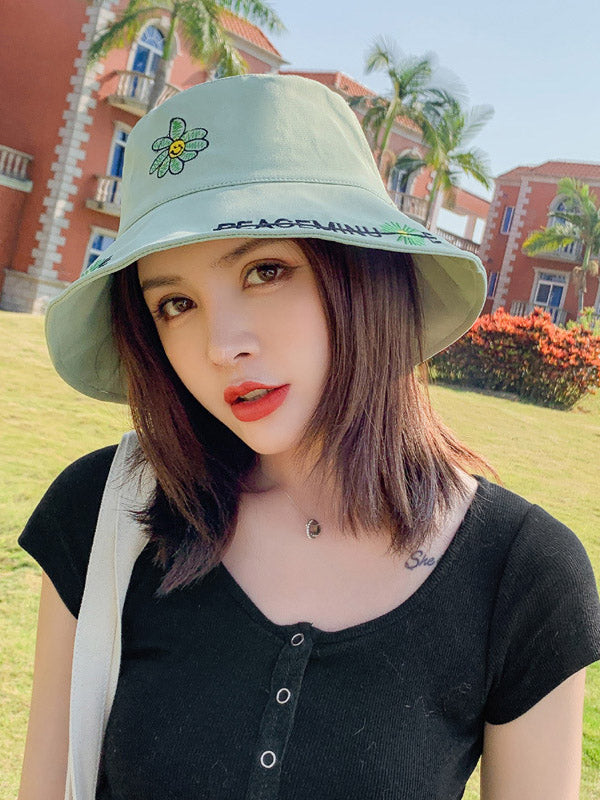 Original Print Sun-Protection Dome Hat