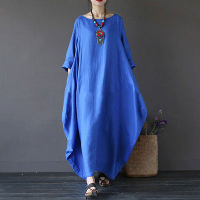Loose Oversized Cotton Linen Dress