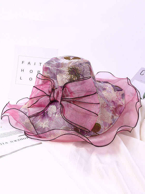 Leisure Sun-Protection Dome Lacy Hat