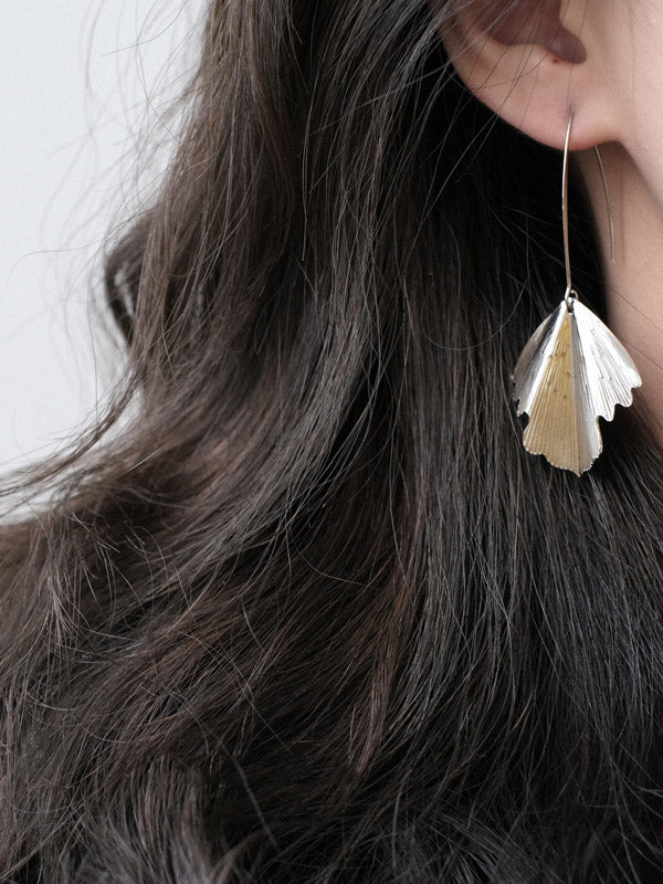 Retro Simple Leaf Shape Eardrop Earrings Accessories