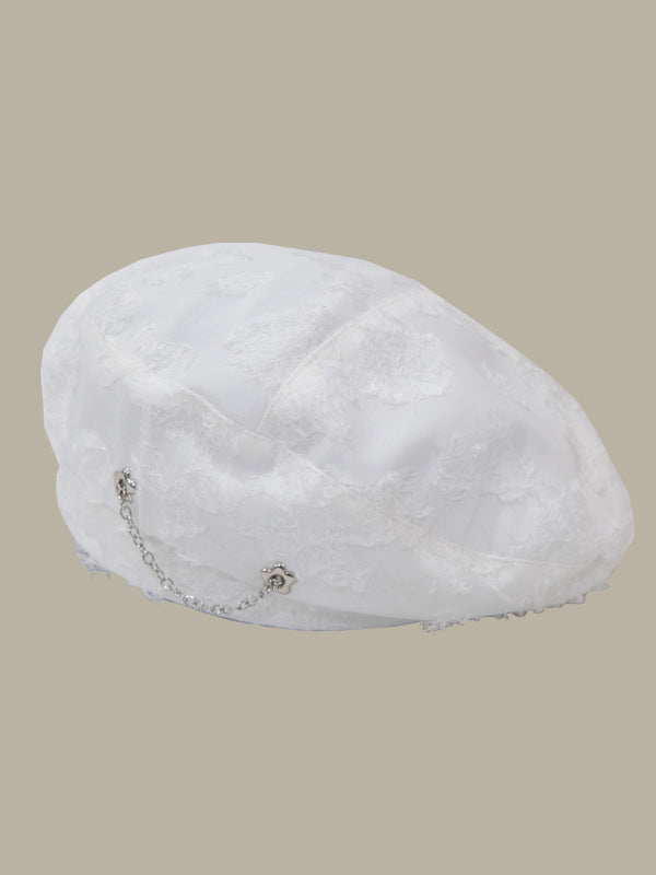 Original 4 Colors Mesh Chain Beret Hat