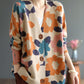 Retro printed long sleeve sweater2