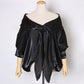 French V-neck Off-the-shoulder Shirt Top