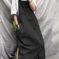 Retro Loose Mid Length Suspender Dress
