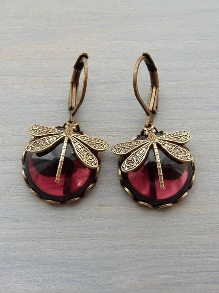 Vintage Dragonfly Earrings