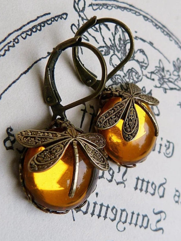 Vintage Dragonfly Earrings