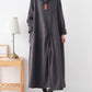 Loose Batman Sleeve Knitted Hooded Dress