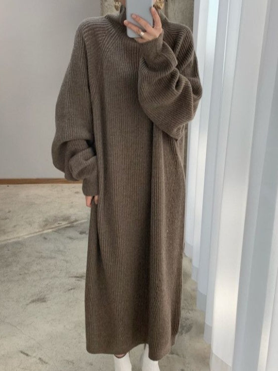 Loose Knitted Sweater Dress
