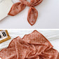 Cotton and linen small square scarf silk scarf women's spring, autumn and summer fashion versatile decorative four-season scarf with neck protection scarf
