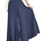 Loose Plus Size Elastic Waist Wide Leg Pants
