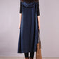 Long Oversized Loose Denim Sleeveless Hooded Vest