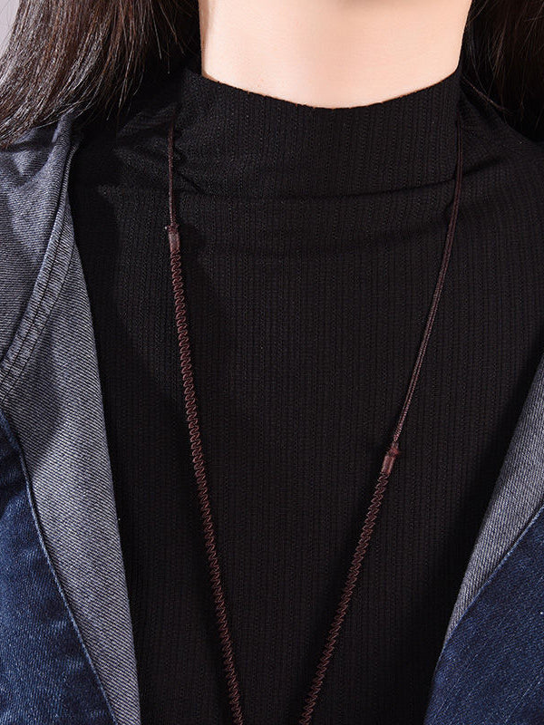 Long Oversized Loose Denim Sleeveless Hooded Vest