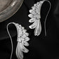 Angel Wings Alloy Feather Earrings