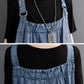 Vintage Loose Denim Suspender Dress