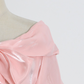 French V-neck Off-the-shoulder Shirt Top