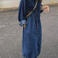 Fashion Long Sleeve Shirt Denim Dress