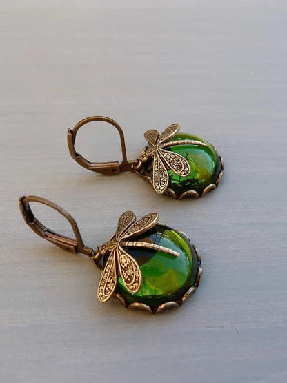 Vintage Dragonfly Earrings