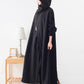 Loose Batman Sleeve Knitted Hooded Dress