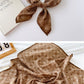Cotton and linen small square scarf silk scarf women's spring, autumn and summer fashion versatile decorative four-season scarf with neck protection scarf