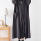 Loose Batman Sleeve Knitted Hooded Dress