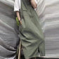Retro Loose Mid Length Suspender Dress