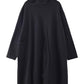 Loose Batman Sleeve Knitted Hooded Dress