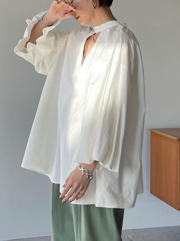 Vintage Puff Sleeve Shirt Top