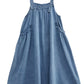 Vintage Loose Denim Suspender Dress