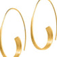 Round Geometric Spiral Earrings