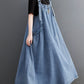 Vintage Loose Denim Suspender Dress