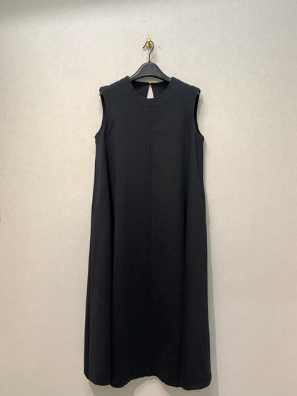 Casual fashionable backless retro simple dress loose slim vest dress