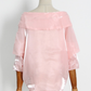 French V-neck Off-the-shoulder Shirt Top