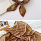 Cotton and linen small square scarf silk scarf women's spring, autumn and summer fashion versatile decorative four-season scarf with neck protection scarf