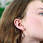 Round Geometric Spiral Earrings