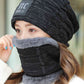 Winter Knitting Scarf&Hat Two Pieces Set