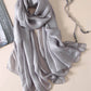 Casual Solid Color Keep Warm Sun Protection Silk Shawl&Scarf