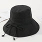 Casual Solid Color Frenum Sun-Protection Bucket Hat