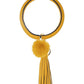 Big Circle Tassel Bracelet Keychain