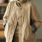 Fashionable Retro Rhombus Quilted Cotton Jacket