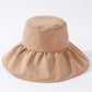 Casual Solid Color Sun-Protection Bucket Hat