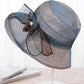 Stylish Bow-Embellished Sun-Protection Large Wide Brim Hat