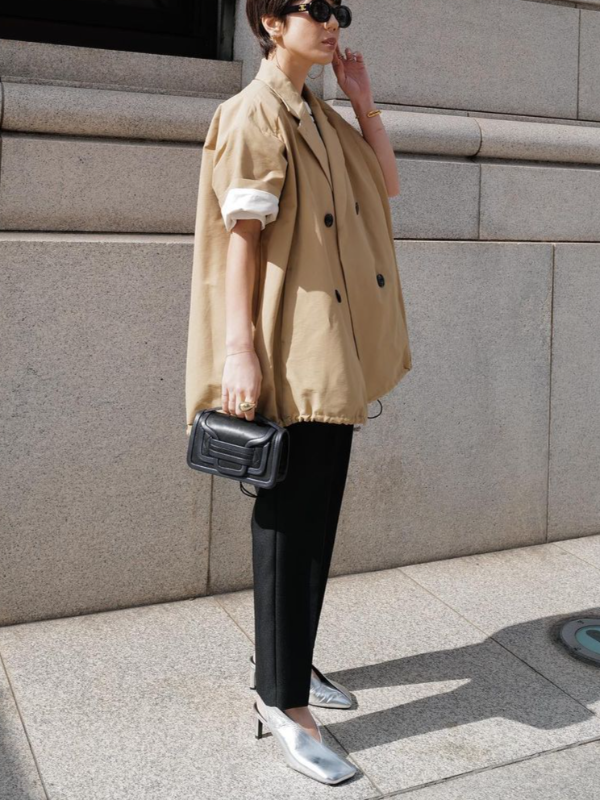Fashion Casual Half Sleeve Blazer Outwear