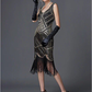 Plus Size Vintage Sequin Tassel Party Evening Dress Style 11