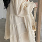 LAPEL PLEATED LOOSE PUFF SLEEVE SHORT SHIRT DRESS