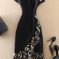 Plus Size Design Embroidered Short Sleeve Cover Hip Round Neck Dress